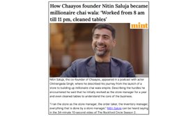 How Chaayos founder Nitin Saluja became millionaire chai wala: ‘Worked from 8 am till 11 pm, cleaned tables’
